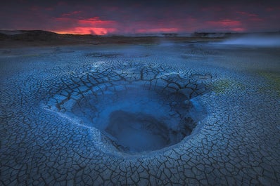 The geothermal area around Lake Mývatn can often be described as 'otherworldly'.