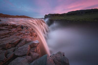 Dettifoss waterfall is also known as 'The Beast' since it is considered the most powerful waterfall in Europe and has featured in such films such as Prometheus.