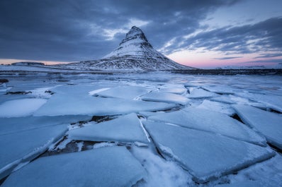 Mount Kirkjufell changes depending on where you see it from.