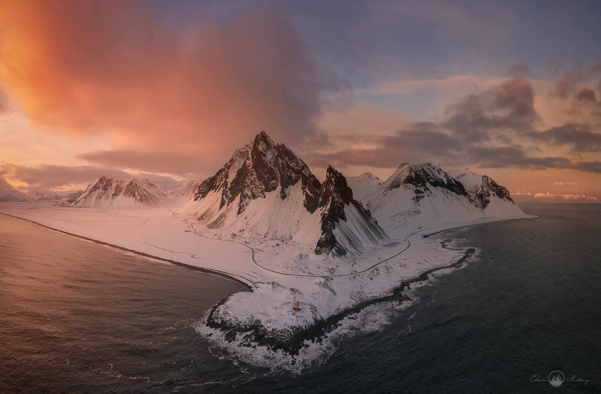 Aerial view of Vestrahorn - Photo by Edwin Martinez