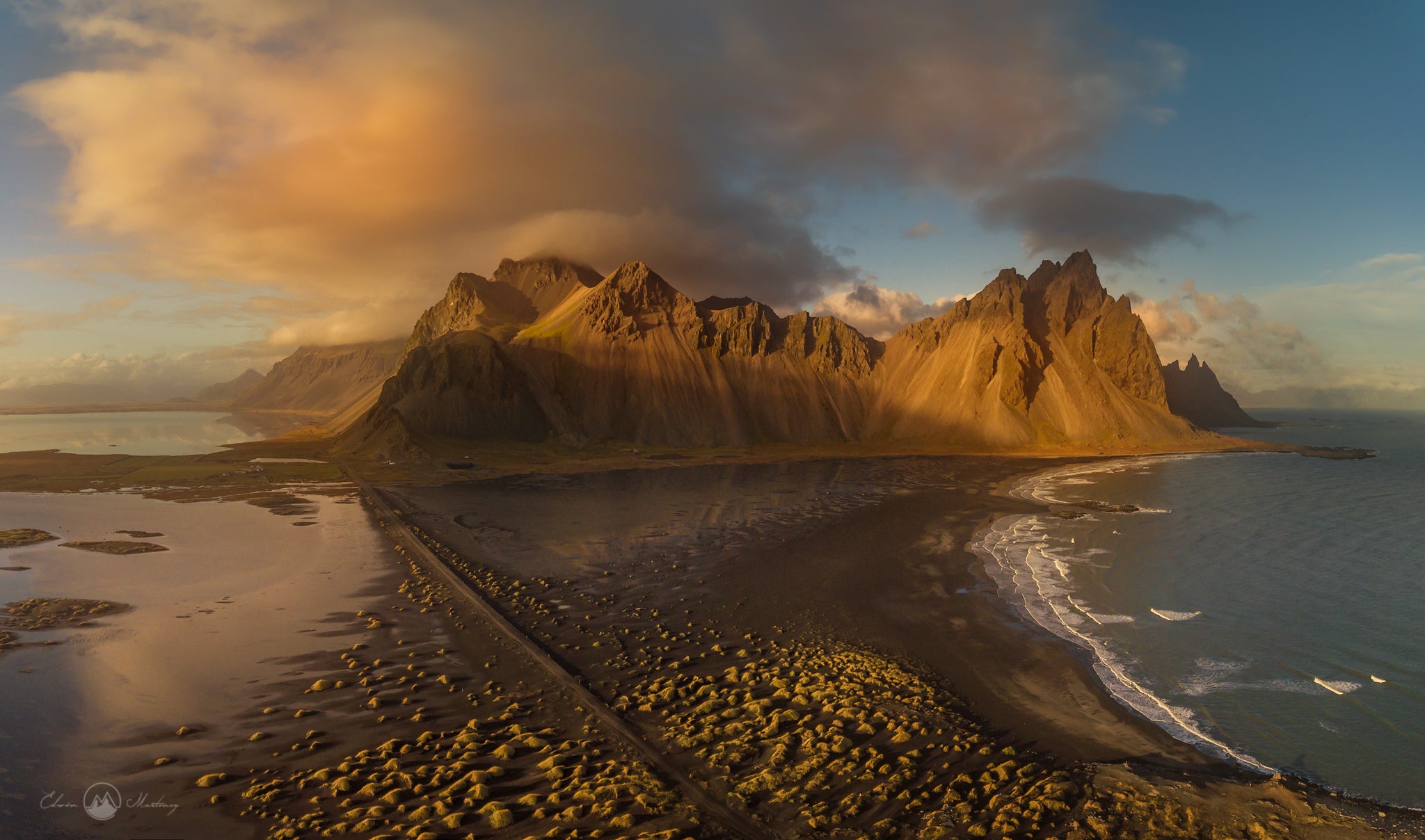 Vestrahorn aerial view - Photo by Edwin Martinez