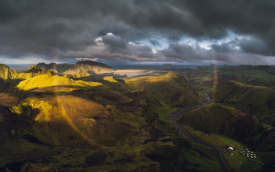 Highland Rainbow in Iceland. Photo by: 'Iurie Belegurschi'. Highland Rainbow in Iceland. Photo by: 'Iurie Belegurschi'.