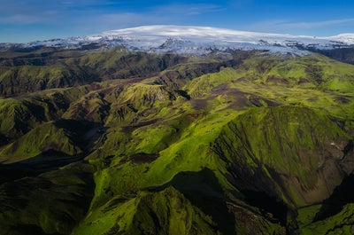 South Coast's Þakgil canyon in the summer.