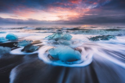 Am Diamantstrand wirst du fantastische Fotos machen.