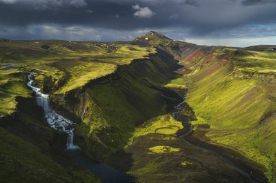 A stunning canyon in the Icelandic Highlands.