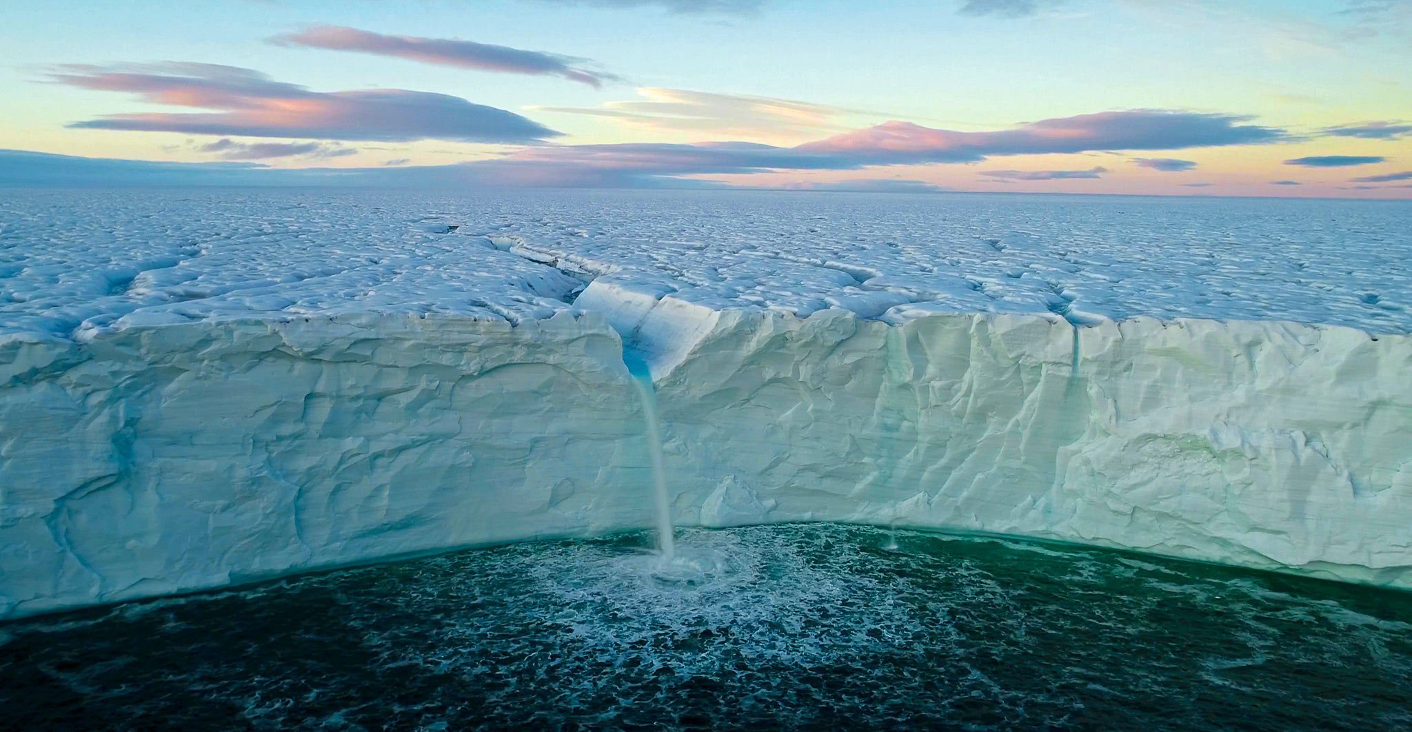 The Glacier Waterfall - Photo by Marc Pelissier