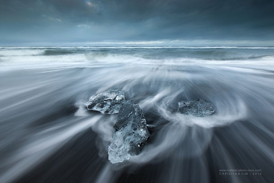 Diamond ice beach - Photo by Christian Lim Diamond ice beach - Photo by Christian Lim