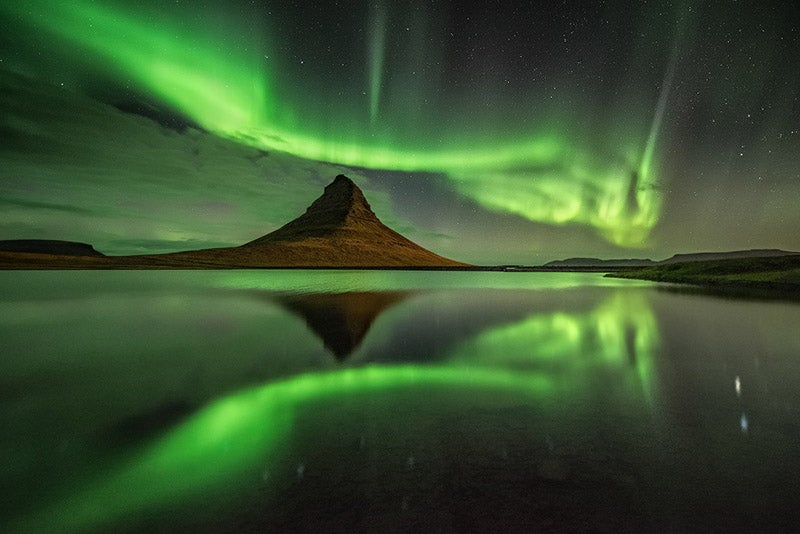 Northern Lights at Kirkjufell - Photo by Raymond Hoffman