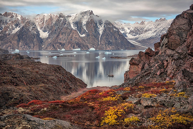 Scoresby Sound. Photo by: 'Kathleen Croft'.