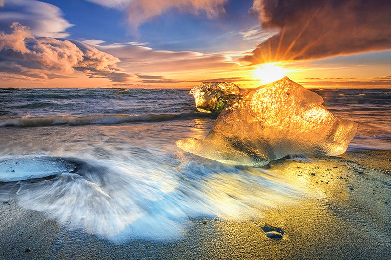 Diamond Ice Beach. Photo by: 'Siggi'.