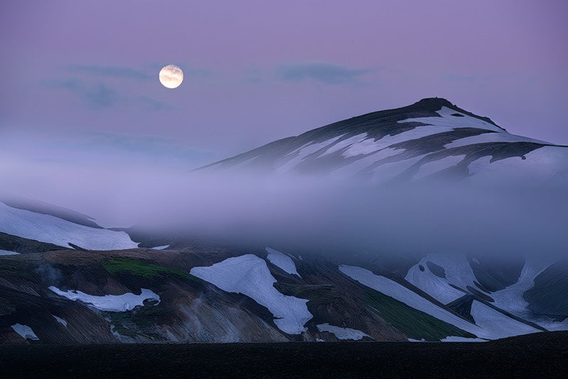 Moonlight in the Icelandic Highlands. Photo by: 'Perri Schelat'.