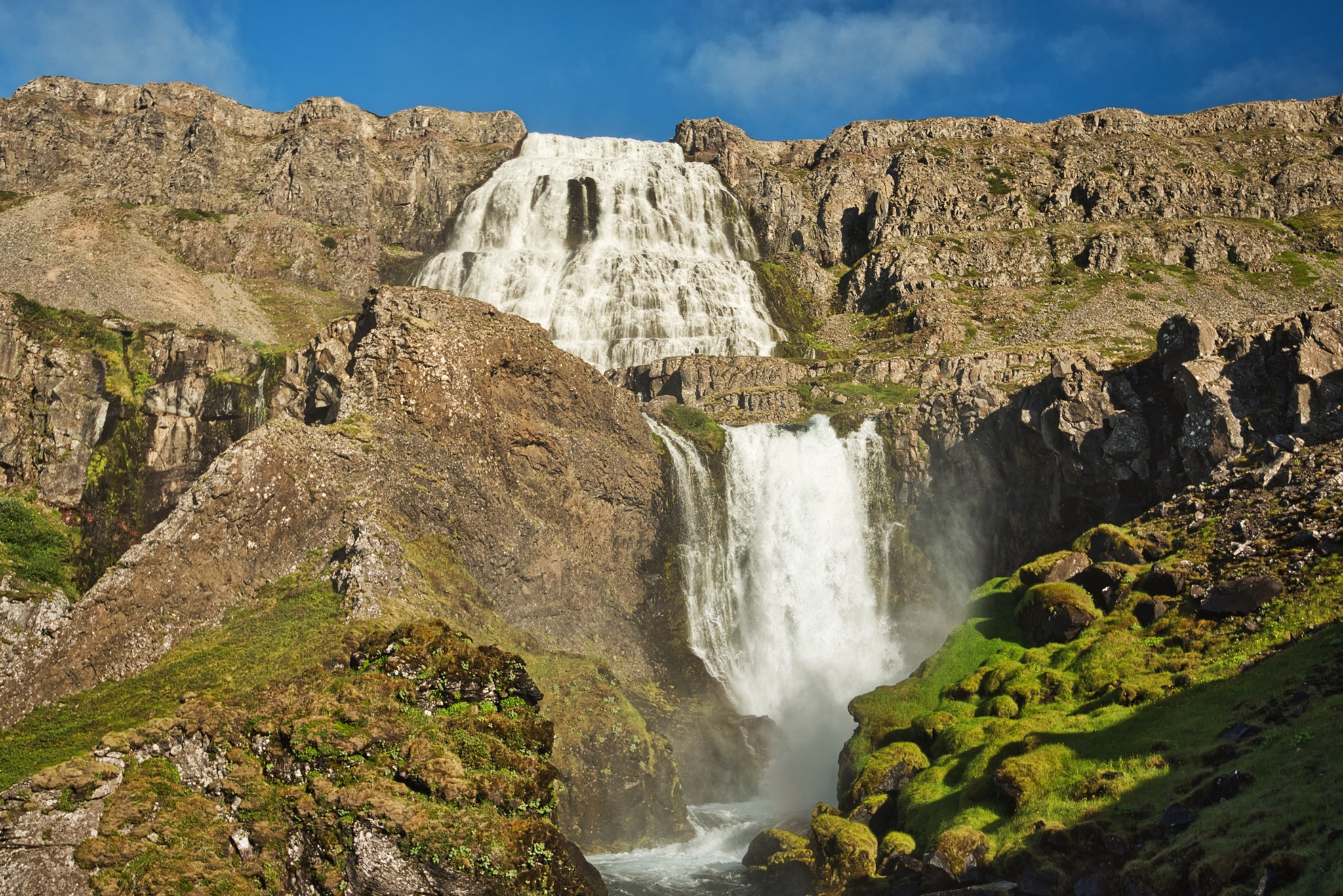 Dynjandi waterfall in the Westfjords