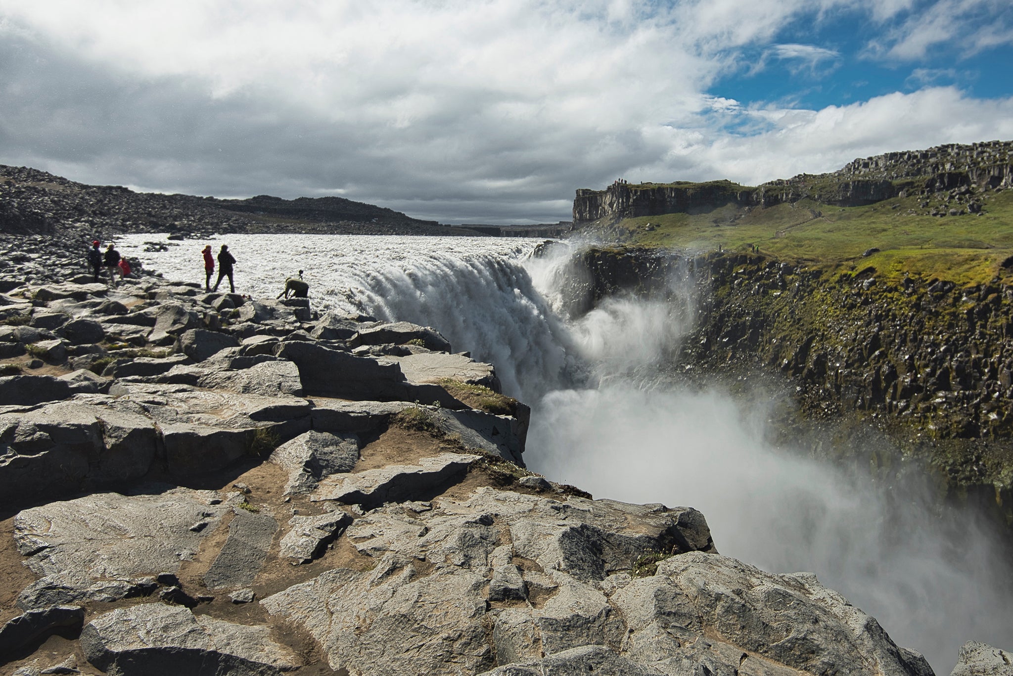 Dettifoss waterfall in the north region