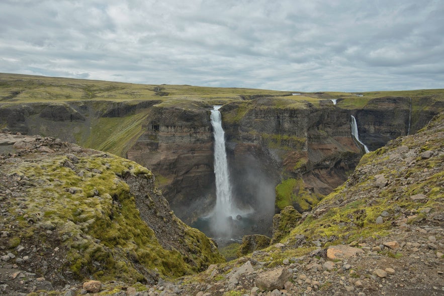 Háifoss waterfall in Iceland Háifoss waterfall in Iceland