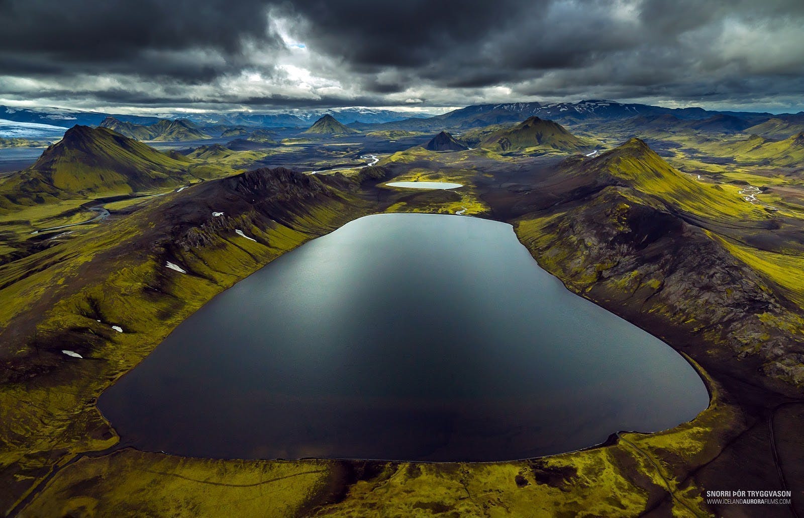Aerial view of Iceland - Photo by Snorri Thor Tryggvason