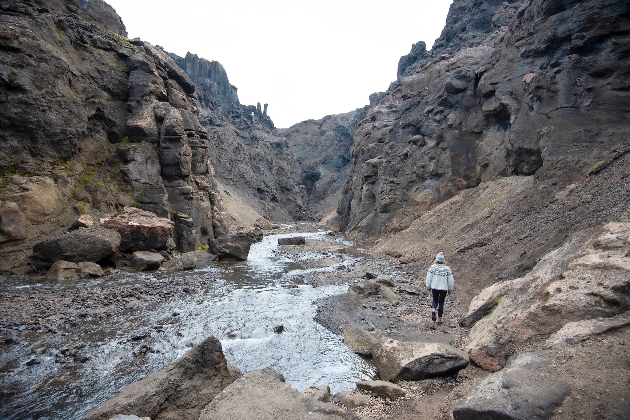 Drekagil gorge in the Icelandic highland