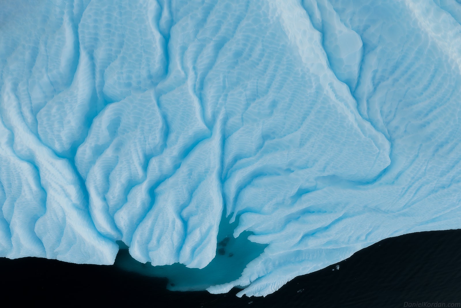 Most of Antarctica's coastline is ice shelves.