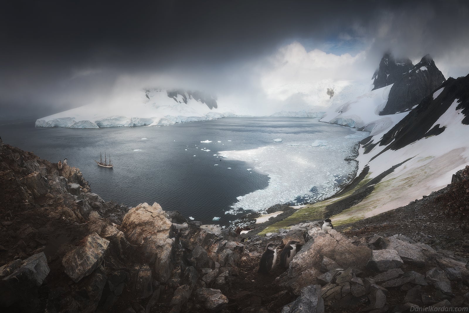All white landscapes are hard to photograph in Antarctica.