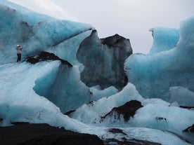 Randonnée sur glacier au Solheimajökull