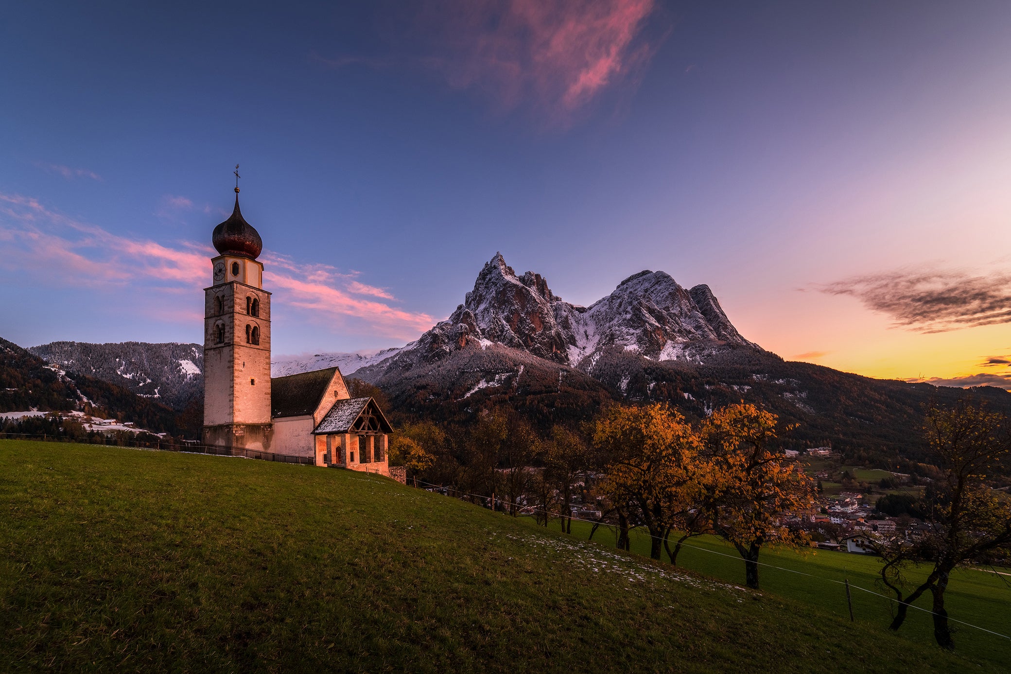 Beautiful Spring Landscape with Santa Maddalena Village, Dolomites, Italy,  Europe Stock Image - Image of field, house: 137172229, image size:1200x800