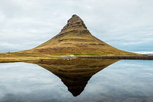 Kirkjufell mountain on the Snaefellsnes Peninsula is one of the country's most photographed attractions.