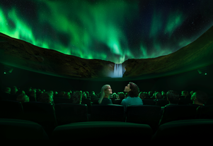 Arora, the northern lights show at Perlan museum, is a must-see attraction in Reykjavik.