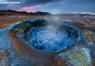 Namaskard Pass reveals a surreal landscape of bubbling geothermal wonders and striking hues.