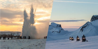 GOLDEN CIRCLE AND GLACIER